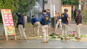 Balacera en feria libre de Huechuraba: Detectives de la PDI frustran robo a un almacén y un delincuente está grave