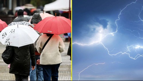 Alerta por tormentas eléctricas en la RM.