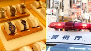 Chilenos protagonizan millonario robo de relojes en famoso complejo comercial de Japón
