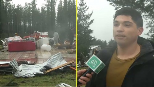 Tornado se llevó por completo una casa y dejó solamente el piso tras su paso por Yungay: 'Una catástrofe como no se ha visto'