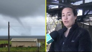 Mujer que captó cerca de 10 trombas marinas frente a su casa en Coelemu: 'Nunca habíamos visto esa magnitud'