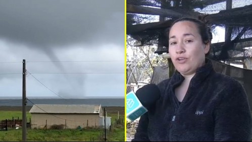 Mujer que captó cerca de 10 trombas marinas frente a su casa en Coelemu: 'Nunca habíamos visto esa magnitud'