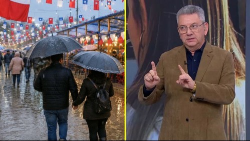 'Se duplica': Jaime Leyton anticipa mayor probabilidad de lluvia para estas Fiestas Patrias en Santiago