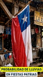 Probables lluvias en Fiestas Patrias 