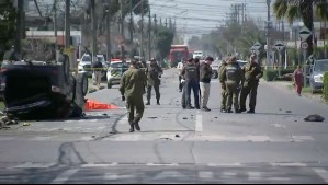 Conductor civil y delincuente mueren tras choque durante persecución por robo de cigarrillos en Maipú