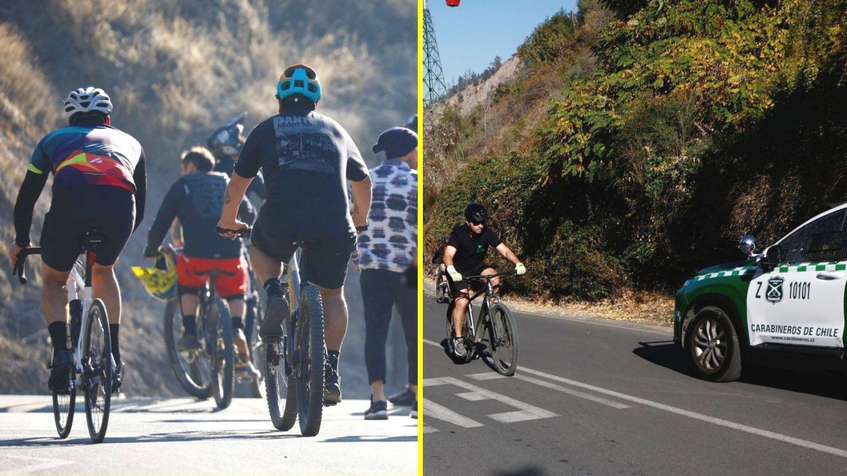 Cerro San Cristóbal: Multan con más de $300.000 a ciclistas por transitar a exceso de velocidad