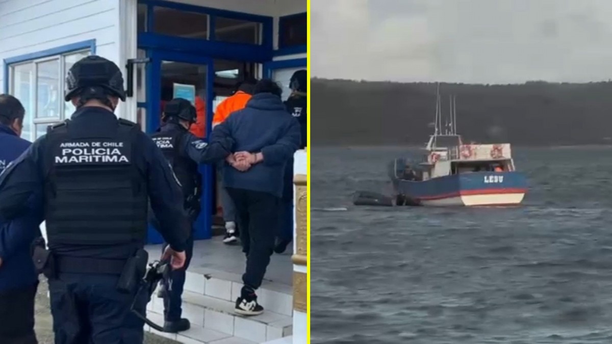 Persecución marítima duró dos horas: Terminó con decomiso de tres toneladas de reineta en Los Lagos