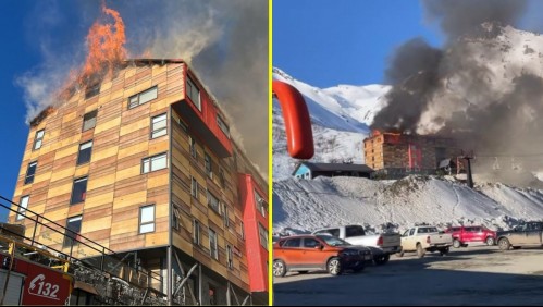 Incendio afecta a hotel ubicado en las Termas de Chillán: Alojamiento reporta que todos los huéspedes están a salvo