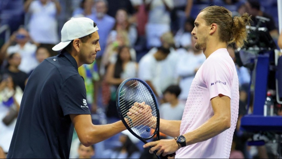 Alejandro Tabilo no pudo contra Alexander Zverev y se despidió del US Open