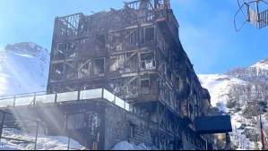 Así quedó el hotel de Nevados de Chillán tras ser arrasado por incendio