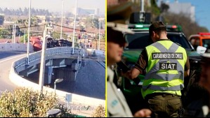 Camión vuelca en Ruta 68 y provoca suspensión del tránsito en Pudahuel