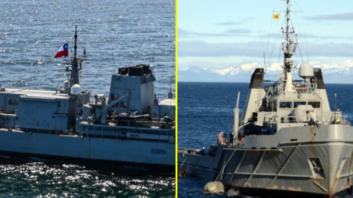 Armada de Chile moviliza Almirante Cochrane y Galvarino para vigilar flota extranjera Armada de Chile moviliza Almirante Cochrane y Galvarino para vigilar flota extranjera