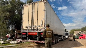 Detienen a 11 personas por robo de camión con carne en Batuco: Incautaron seis inhibidores de señal