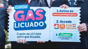 Gobierno llama a cobrar el cupón de gas: Más de un millón de hogares aún no utiliza el beneficio