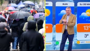 'Podría haber intensificaciones locales': Jaime Leyton anuncia precipitaciones para este viernes en sectores de la RM