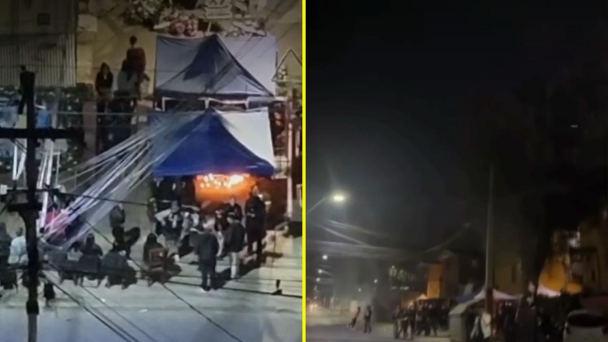 Un auto quemado, fuegos artificiales y disparos: Funeral de alto riesgo en Quilicura termina con disturbios