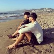 El adolescente de 16 años apareció en una campaña publicitaria y, durante la conversación, aprovechó de lanzar un particular comentario sobre la actual relación del exfutbolista.