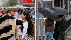 Lluvias no darán tregua en Fiestas Patrias: Meteorología emite avisos de hasta 55 mm de precipitaciones en sectores de 6 regiones