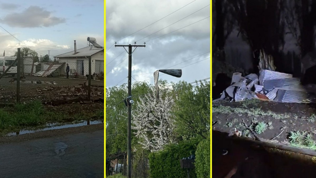 Reportan daños por tornado en Longaví: una vivienda y una bodega resultaron afectadas