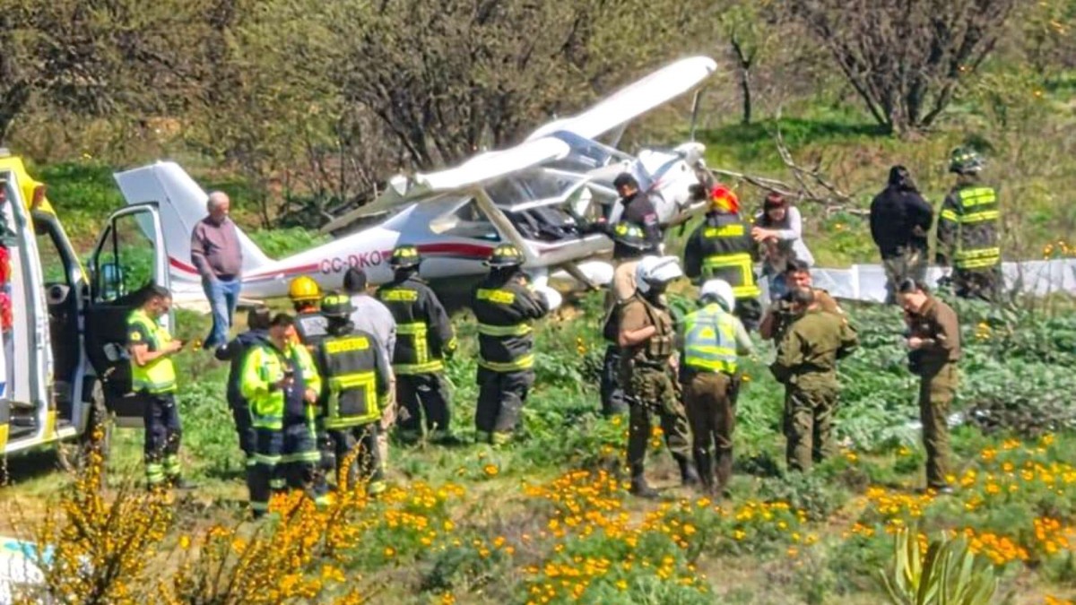 Accidente aéreo en Curacaví: Reportan que avioneta cayó cerca del aeródromo en Ruta 68