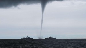 Armada advierte por probables trombas marinas en sectores costeros: Estas son las regiones bajo aviso