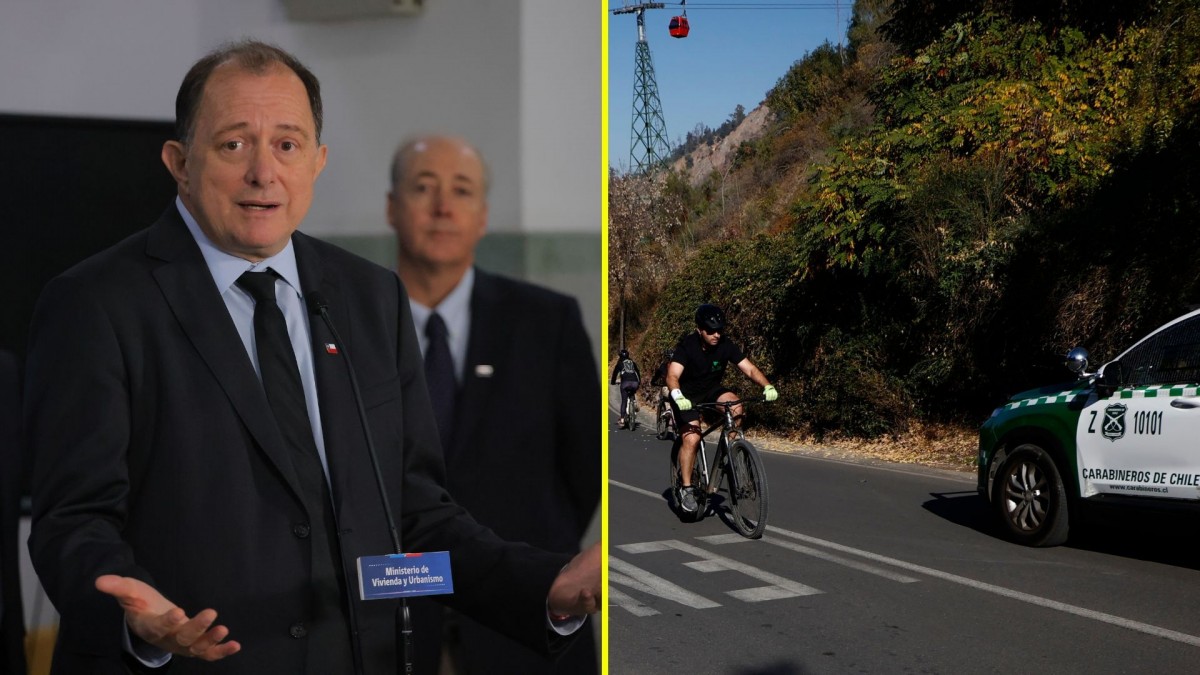 Ministro Poduje anuncia cambios para ciclistas que suban cerro San Cristóbal: "Deberán inscribirse" y "usar chaleco reflectante"
