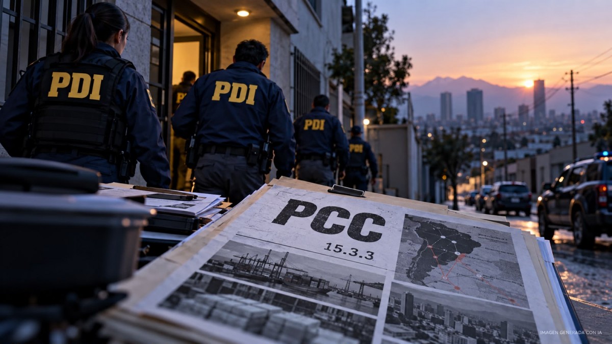 EXCLUSIVO | Sintonía 1533: PDI y Fiscalía Sur van tras 28 presuntos miembros del PCC, la mayor banda criminal de Brasil