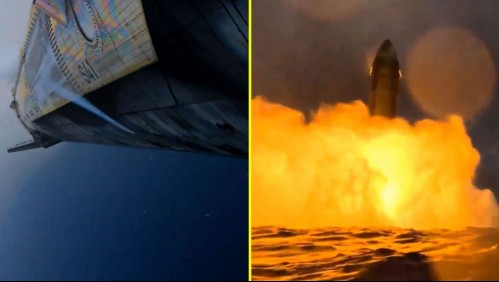 Cohete Starship explota tras amerizar con éxito en el Pacífico luego de alcanzar por primera vez la órbita terrestre