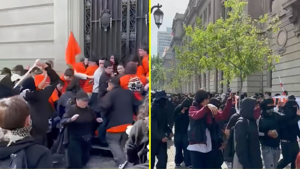 "Nos atacaron con palos, vidrios, piedras y nos rociaron con bencina": Agreden a estudiantes de UC en marcha convocada por Confech