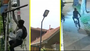 Ladrón de la bicicleta pone en alerta los vecinos de Miraflores: Roba luminarias y medidores de agua y gas