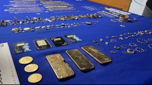 Operación Pantera: Incautan más de 3 kilos de oro avaluados en casi $300 millones