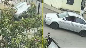 Conductora no tenía licencia: Video muestra el momento en que un auto cae al interior de una casa en Viña del Mar