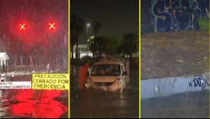 Lluvias no dan tregua en Santiago: Río Mapocho con gran caudal, autos atrapados y nieve en el Cajón del Maipo