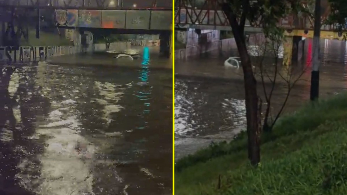 Colapso por lluvias en Lo Espejo y Pedro Aguirre Cerda: Vehículos atrapados y pasos bajo nivel anegados