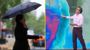 Lluvias y probables tormentas eléctricas: Así continuará el sistema frontal en Santiago durante los próximos días