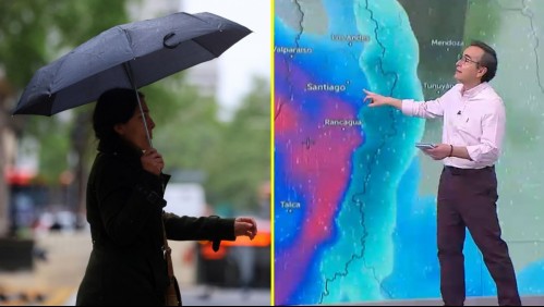 Lluvias y probables tormentas eléctricas: Así continuará el sistema frontal en Santiago durante los próximos días