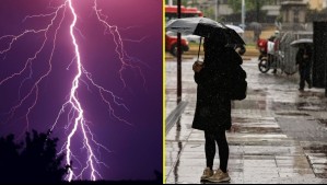 Incluida la RM: Emiten alerta por tormentas eléctricas y probabilidad de granizos y fuertes vientos en cuatro regiones