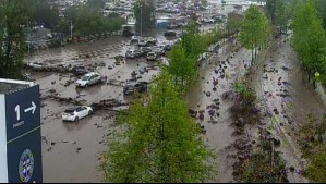 Devastadora imagen evidencia los estragos del aluvión en el sector oriente de Santiago