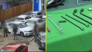 Cae banda que robaba neumáticos en la RM: Dos detenidos fueron sorprendidos con herramientas y vehículo robado