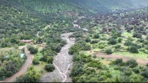 Dron de Meganoticias muestra la 'zona cero' del aluvión que dejó graves daños en Las Condes