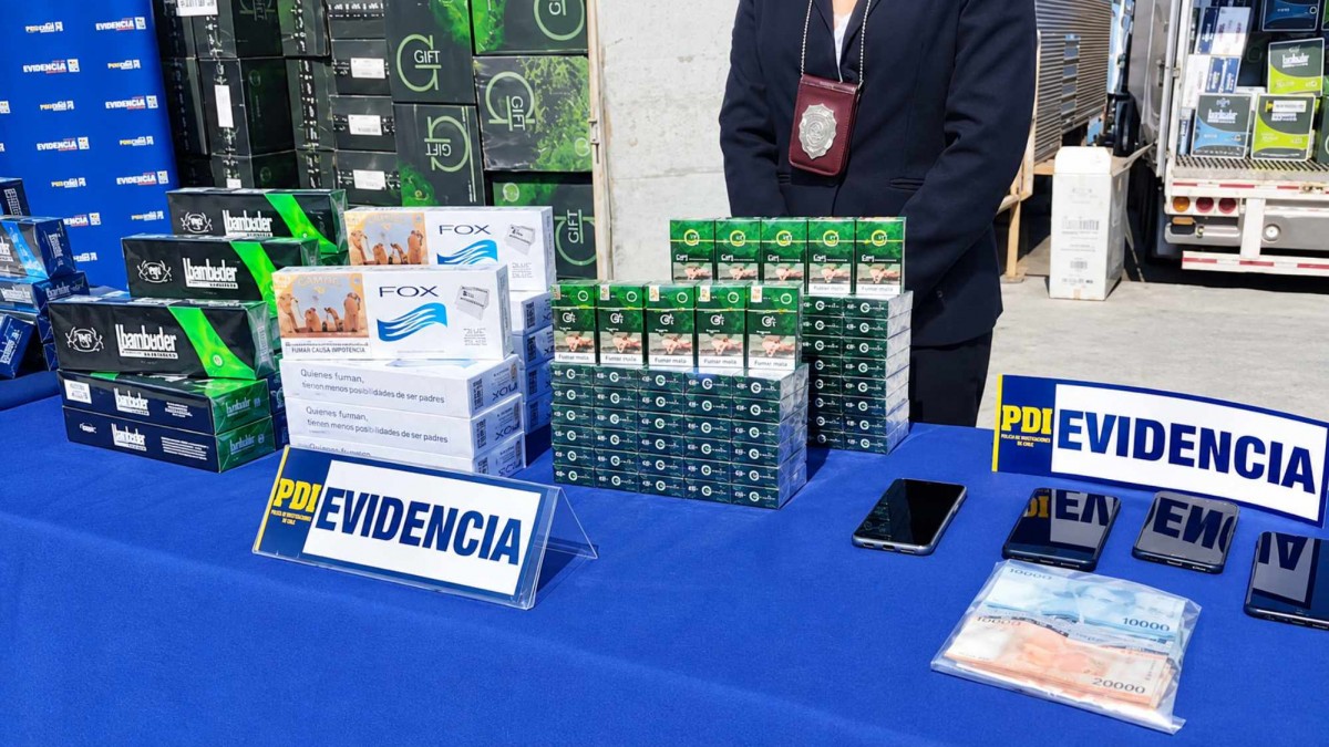 Golpe al crimen organizado en el norte: PDI incauta millonario cargamento de cigarrillos avaluado en $4.000 millones