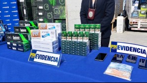 Golpe al crimen organizado en el norte: PDI incauta millonario cargamento de cigarrillos avaluado en $4.000 millones
