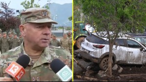 Comandante en Jefe del Ejército por trabajos tras aluvión en Las Condes: 'La coordinación es fundamental en esta etapa'