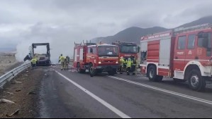 Fatal accidente en la Ruta 5 Norte cerca de Chañaral: Choque deja un muerto y un herido