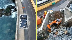 Socavones complican el tránsito en Valparaíso: Vecinos de Playa Ancha denuncian problemas de conectividad