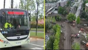 Evacuación preventiva en la 'zona cero' de Las Condes: Buses trasladan a vecinos y trabajadores al Metro