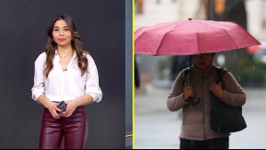Lluvia en Santiago.