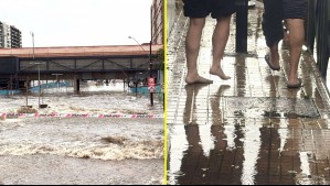 Tormenta eléctrica en Santiago.