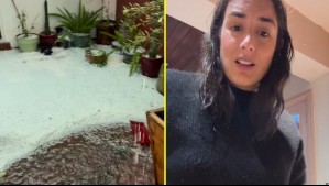 'Estoy en shock': Simone Mardones, ex CQC, mostró cómo quedó su casa tras intensas precipitaciones que afectaron a Santiago