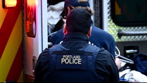 Policía de Oregon en otro procedimiento.